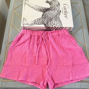 Pink short and top outfit